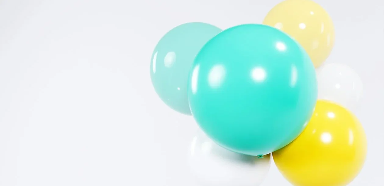 balloons with white background