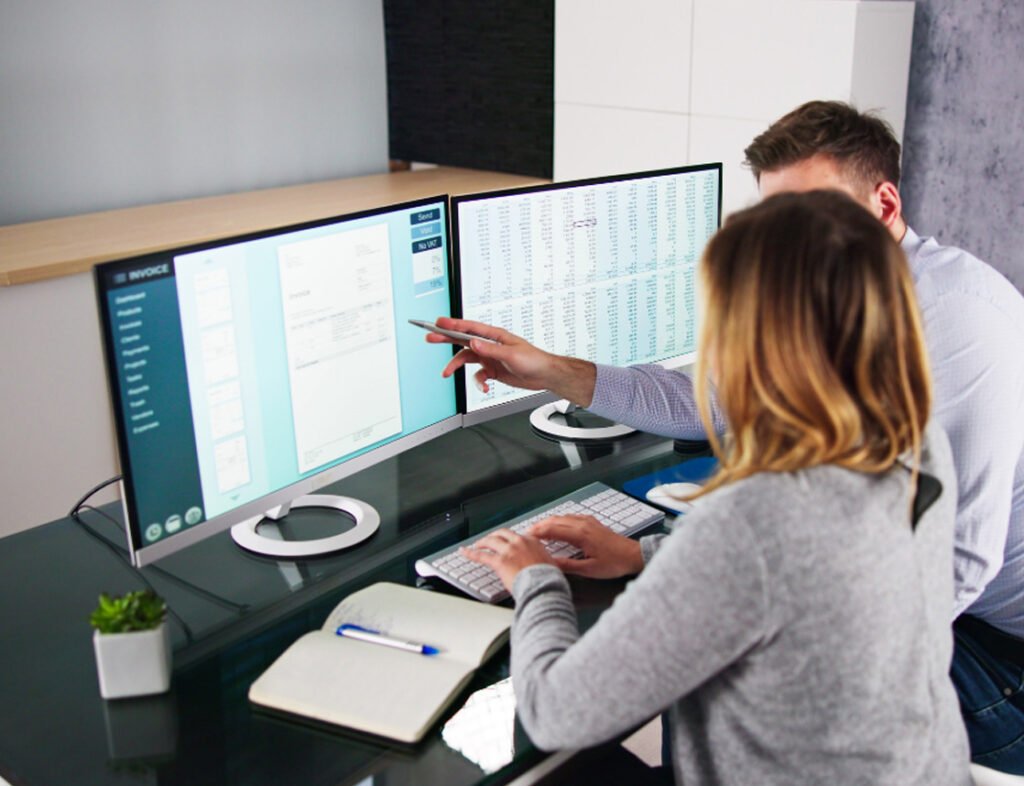 Invoice Finance product image showing invoices and reports