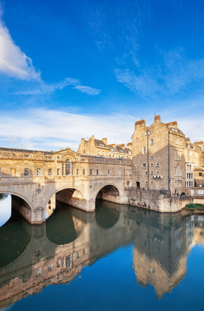Bath city with historic architecture