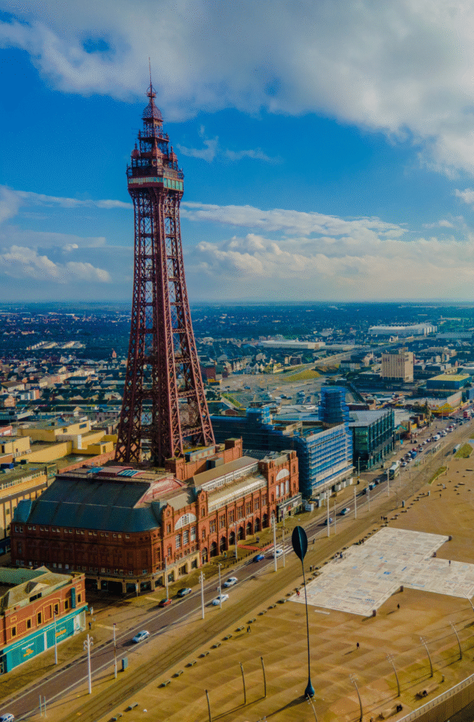 Blackpool seafront and business area