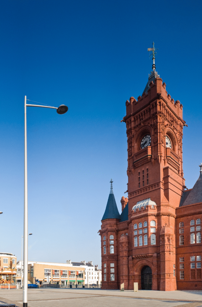 Cardiff city center landmark