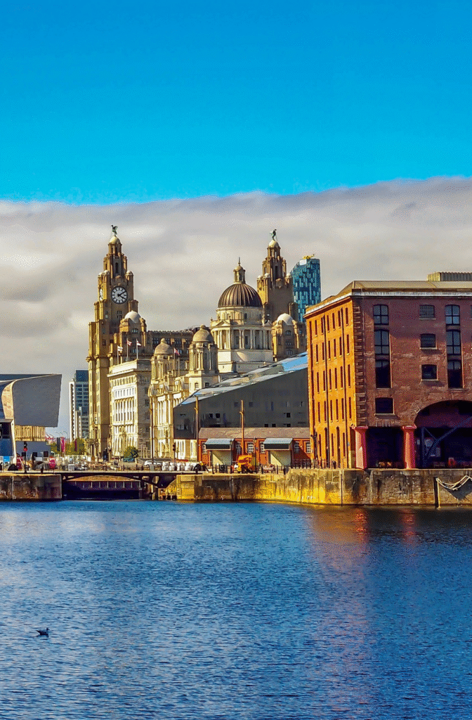 Liverpool waterfront and business district